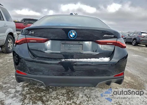 2024 BMW I4 Edrive 40 z USA, uszkodzony, nr VIN WBY73AW02RFR55166